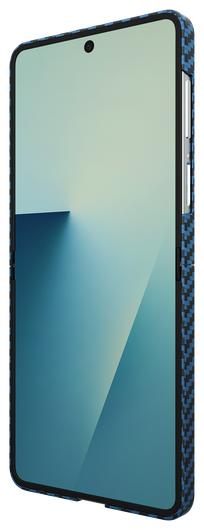 NEKIT Fiber Samsung Galaxy Z Flip 7 Hoesje MagSafe / Qi2 Kevlar Dun Blauw afbeelding 12