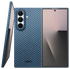 NEKIT Fiber Samsung Galaxy Z Fold 7 Hoesje MagSafe Kevlar Back Cover Dun Blauw afbeelding 1