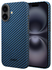 NEKIT Fiber Apple iPhone 17 Hoesje MagSafe Kevlar Back Cover Dun Blauw afbeelding 2