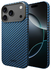 NEKIT Fiber Apple iPhone 17 Pro Max Hoesje MagSafe Kevlar Back Cover Dun Blauw afbeelding 2