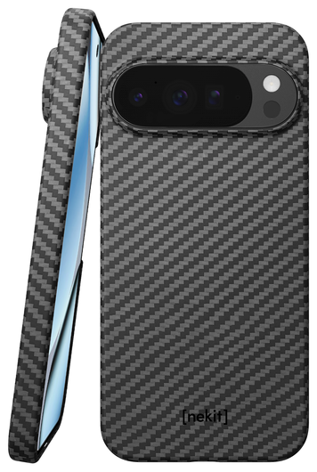 NEKIT Fiber PixelSnap Google Pixel 10 / 10 Pro Hoesje MagSafe / Qi2 Kevlar Zwart afbeelding 1