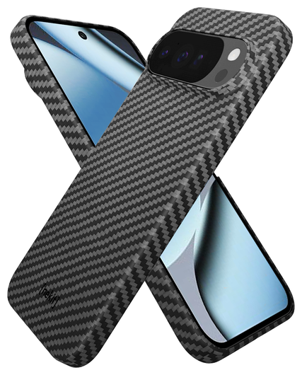 NEKIT Fiber PixelSnap Google Pixel 10 / 10 Pro Hoesje MagSafe / Qi2 Kevlar Zwart afbeelding 2