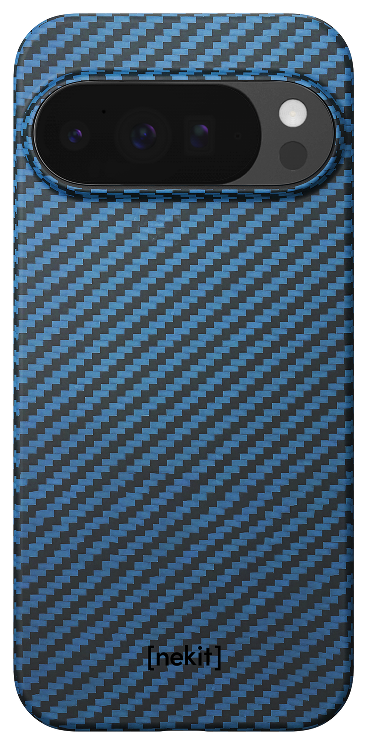 NEKIT Fiber PixelSnap Google Pixel 10 / 10 Pro Hoesje MagSafe / Qi2 Kevlar Blauw afbeelding 12