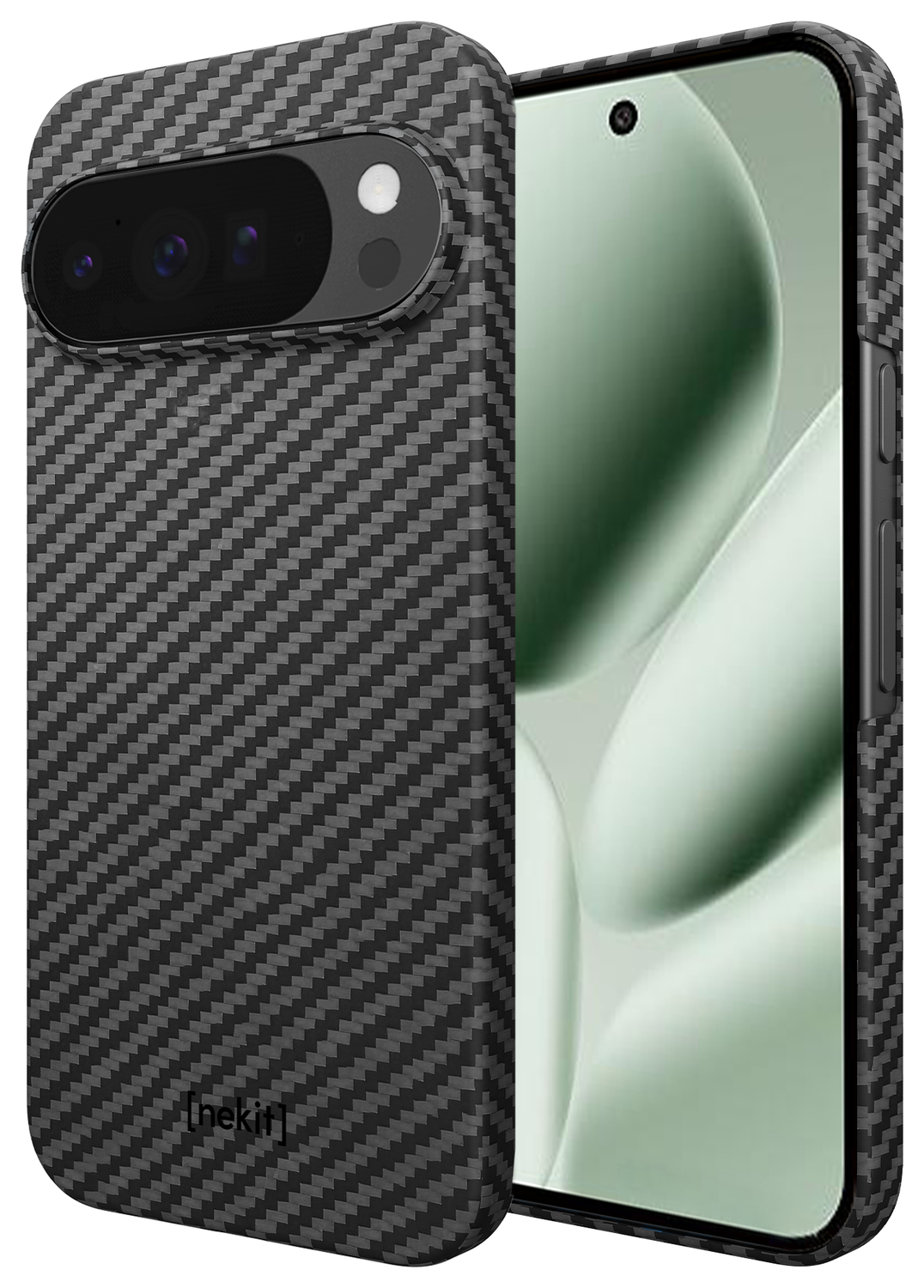NEKIT Fiber PixelSnap Google Pixel 10 Pro XL Hoesje MagSafe / Qi2 Kevlar Zwart afbeelding 10