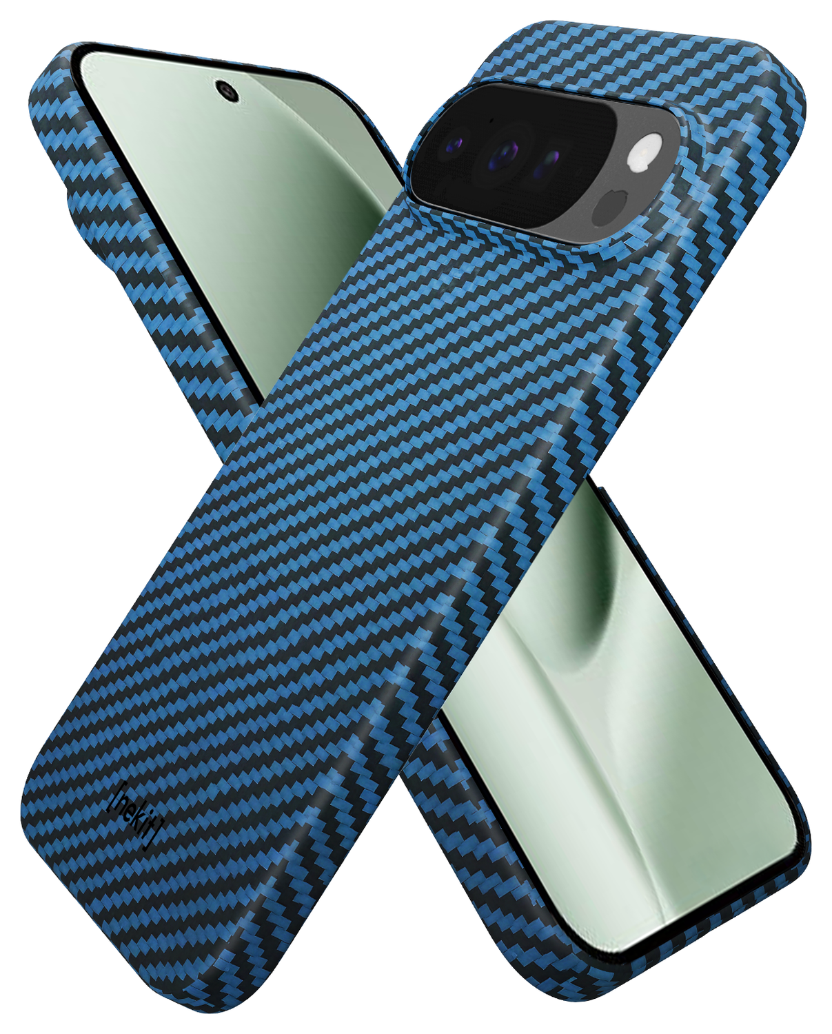 NEKIT Fiber PixelSnap Google Pixel 10 Pro XL Hoesje MagSafe / Qi2 Kevlar Blauw afbeelding 2