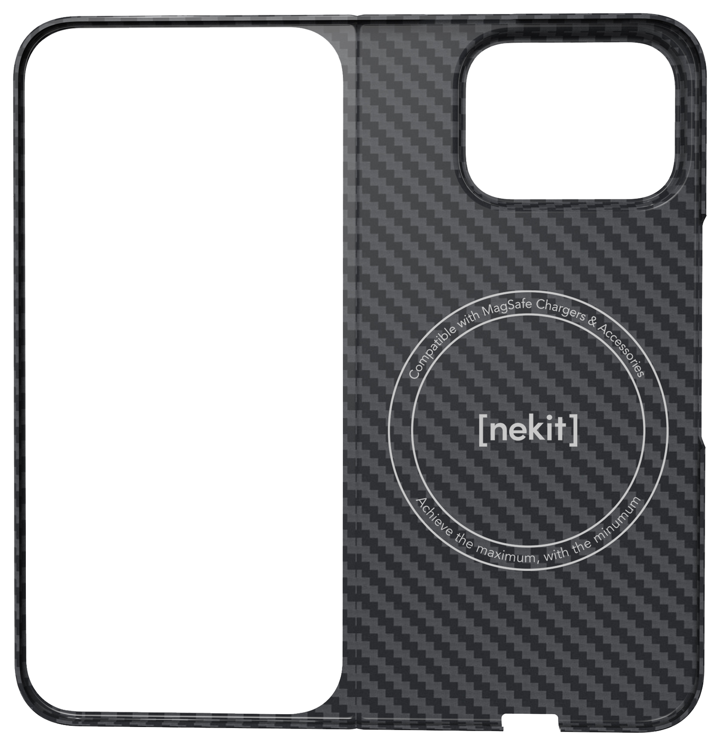 NEKIT Fiber PixelSnap Google Pixel 10 Pro Fold Hoesje MagSafe / Qi2 Kevlar Zwart afbeelding 12