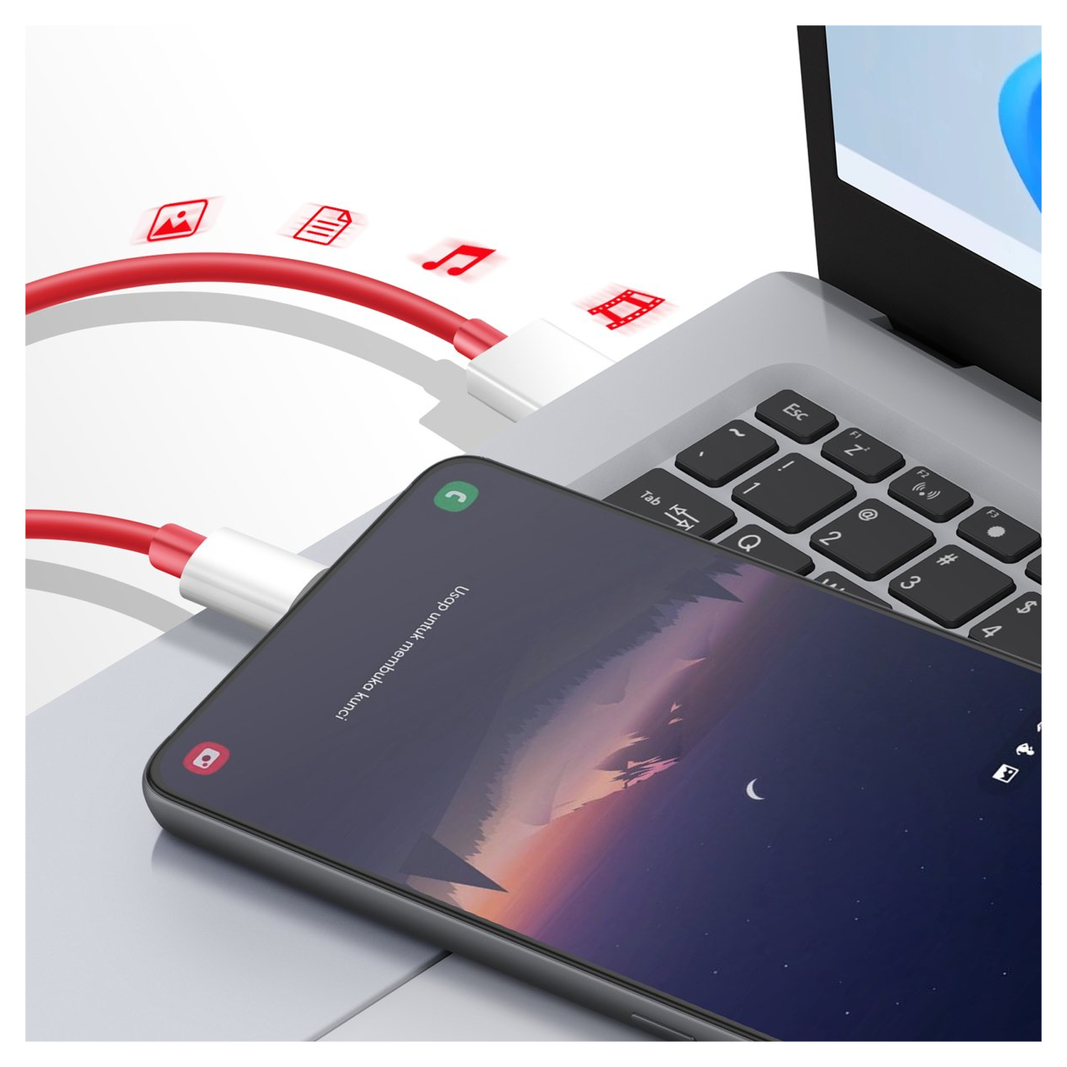 OnePlus SuperVOOC USB-A naar USB-C Kabel 10A Snellader 1.5M afbeelding 5