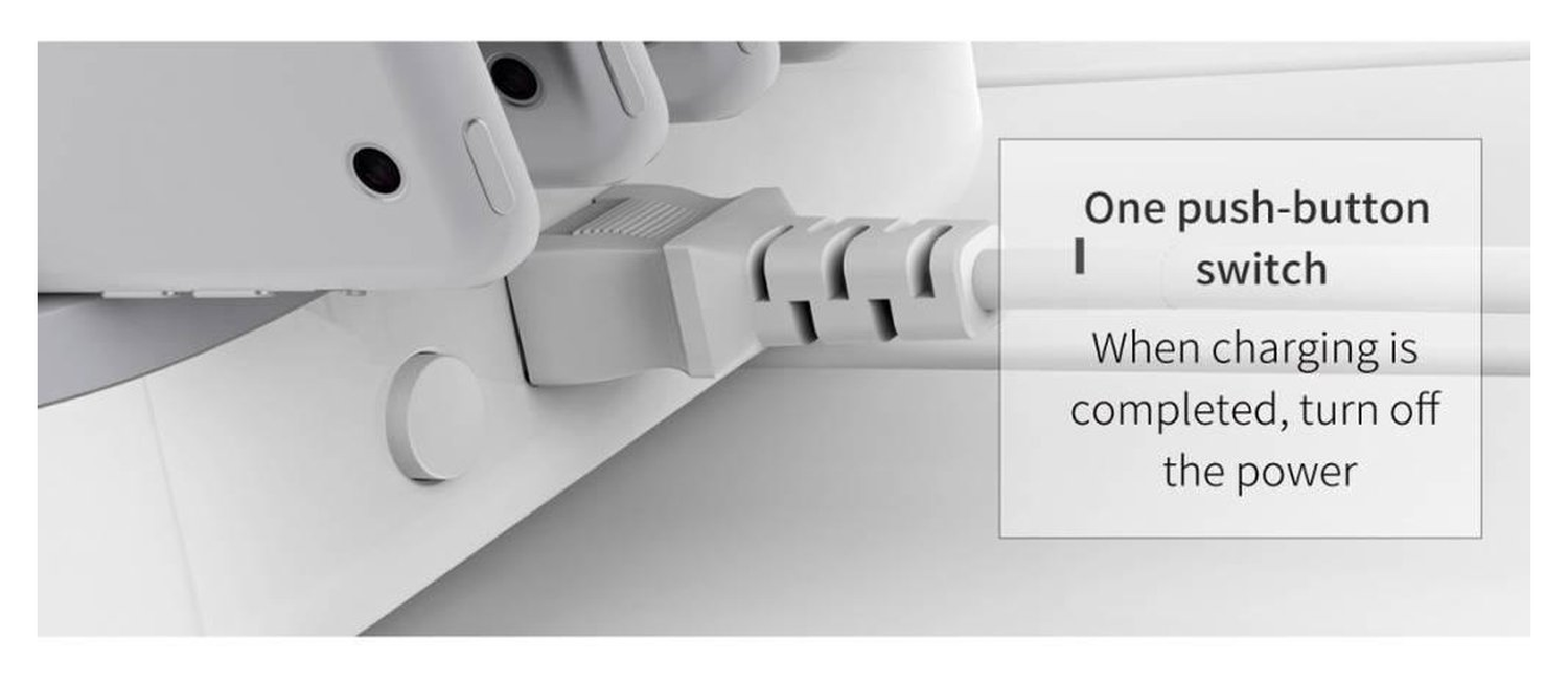 Orico Universeel 120W Oplaad Station 10 Poort USB-A Oplader Wit afbeelding 6