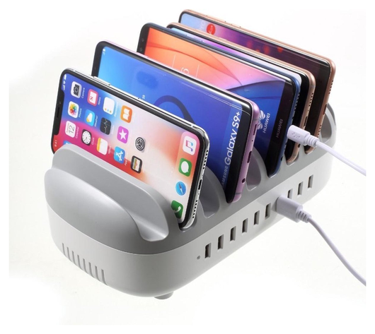 Orico Universeel 120W Oplaad Station 10 Poort USB-A Oplader Wit afbeelding 7