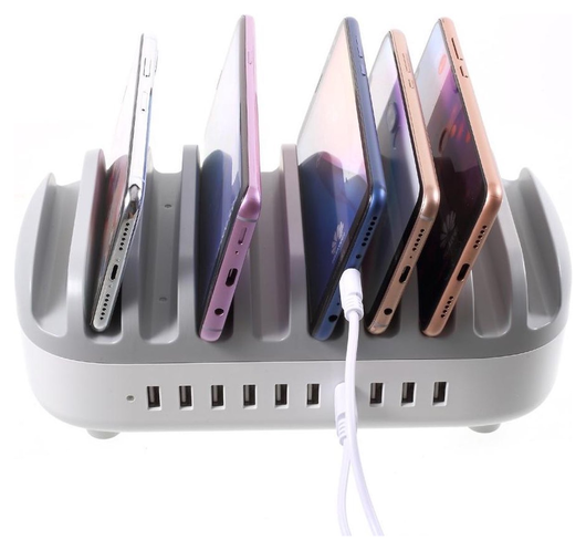 Orico Universeel 120W Oplaad Station 10 Poort USB-A Oplader Wit afbeelding 8