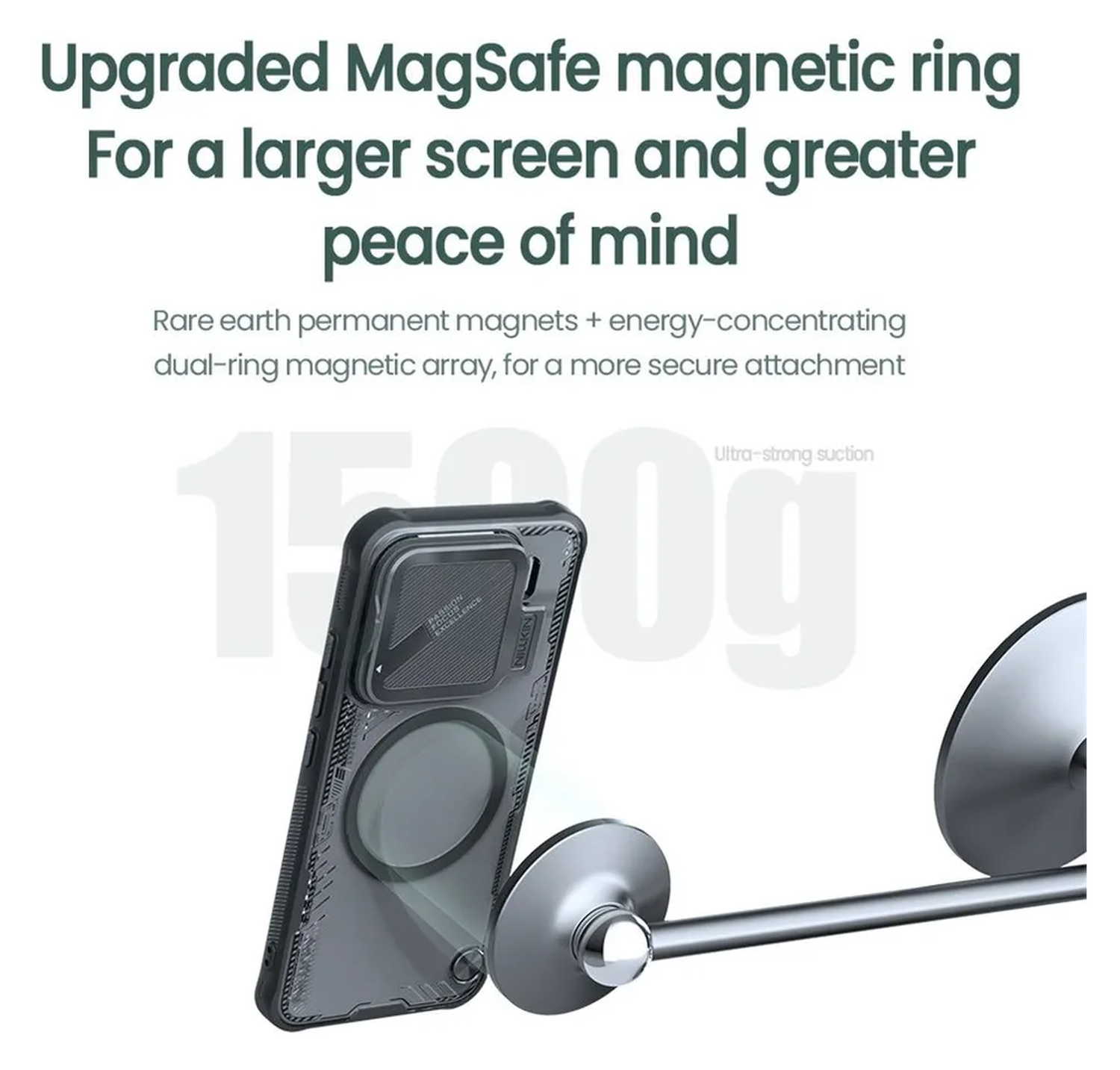 Nillkin IceBlade Prop Xiaomi 15 Hoesje MagSafe / Qi2 Groen afbeelding 11