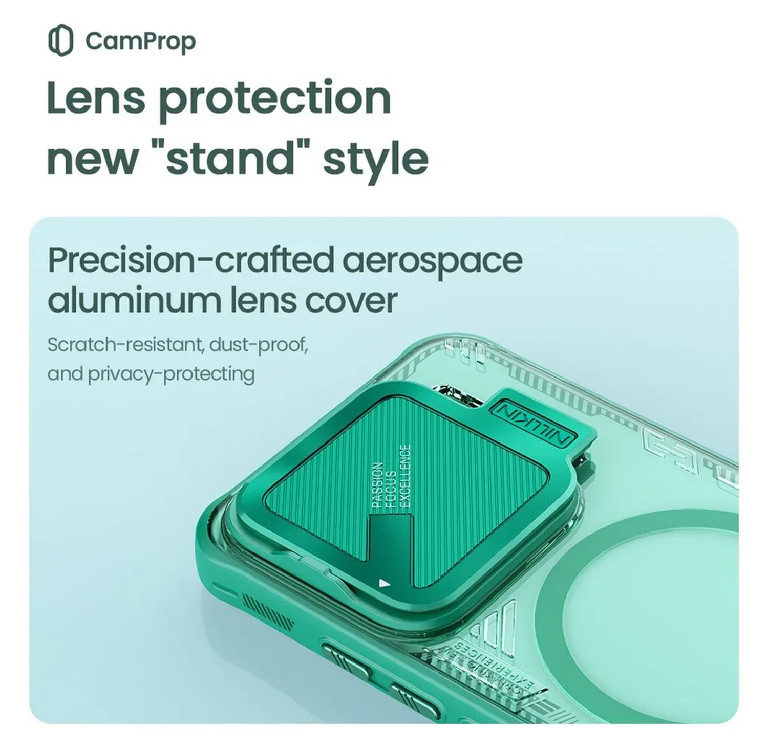 Nillkin IceBlade Prop Xiaomi 15 Hoesje MagSafe / Qi2 Groen afbeelding 3