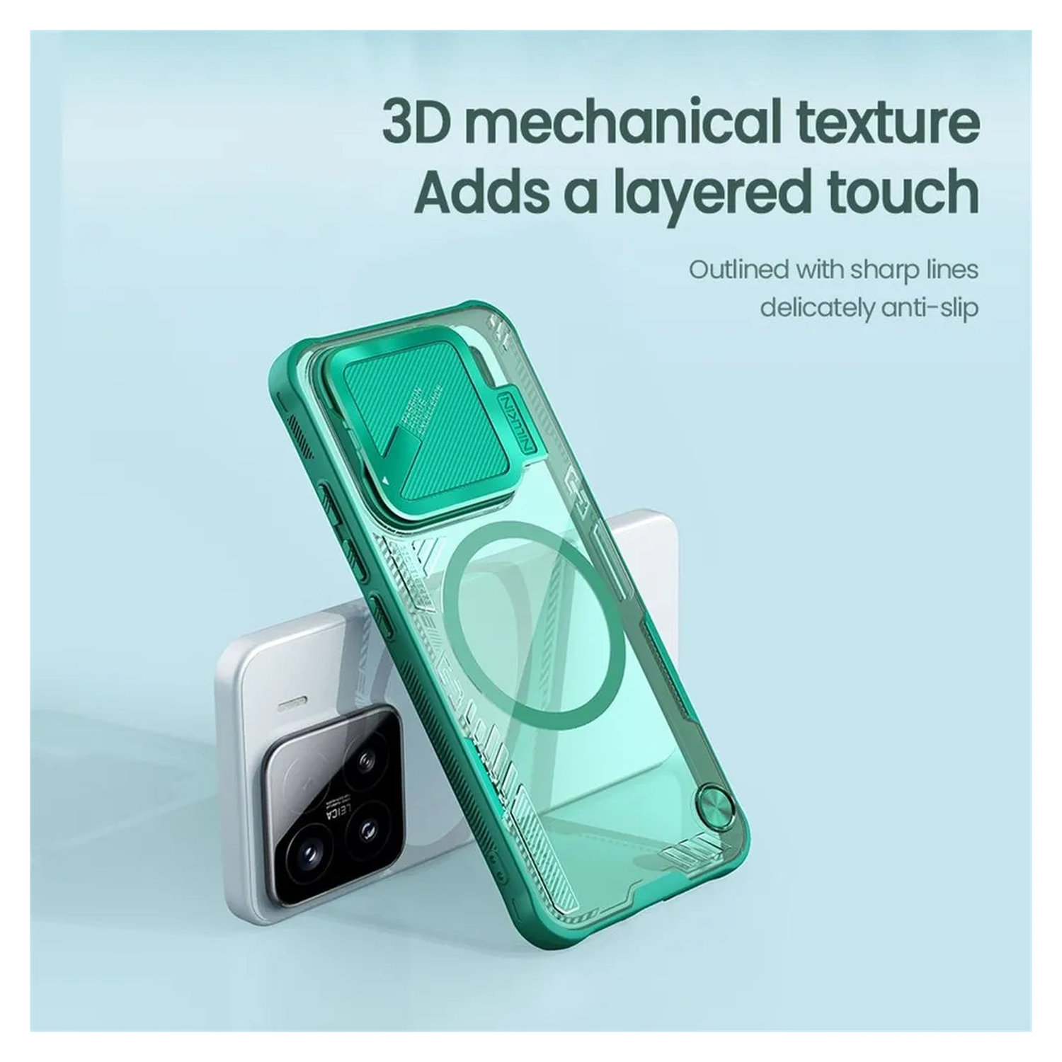 Nillkin IceBlade Prop Xiaomi 15 Hoesje MagSafe / Qi2 Groen afbeelding 6