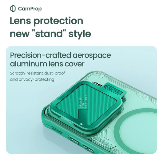 Nillkin IceBlade Prop Xiaomi 15 Hoesje MagSafe / Qi2 Groen afbeelding 3