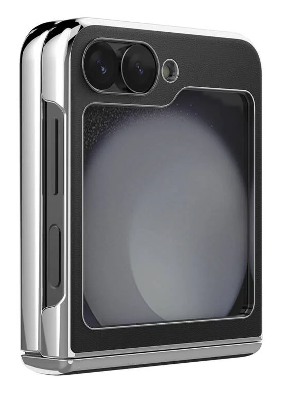 Nillkin Leather CamShield Samsung Z Flip 6 / 7 FE Hoesje met Camera Slider Zwart afbeelding 4