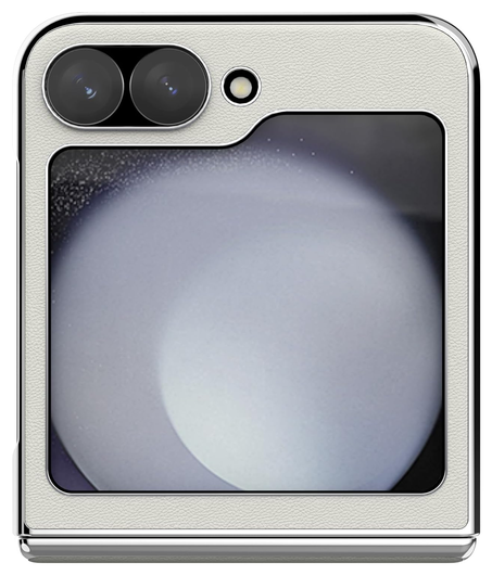 Nillkin Leather CamShield Samsung Z Flip 6 / 7 FE Hoesje met Camera Slider Wit afbeelding 14