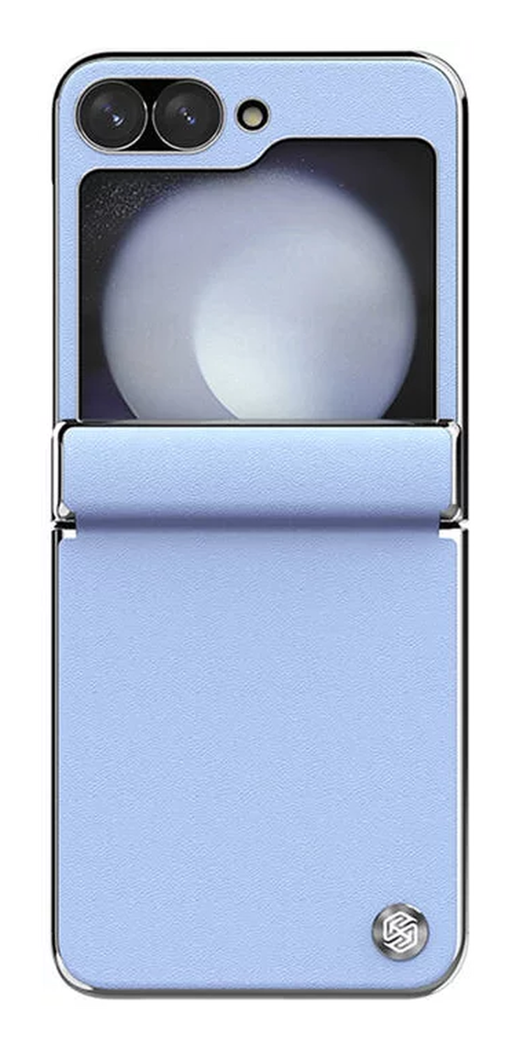 Nillkin Leather CamShield Samsung Z Flip 6 / 7 FE Hoesje met Camera Slider Paars afbeelding 2