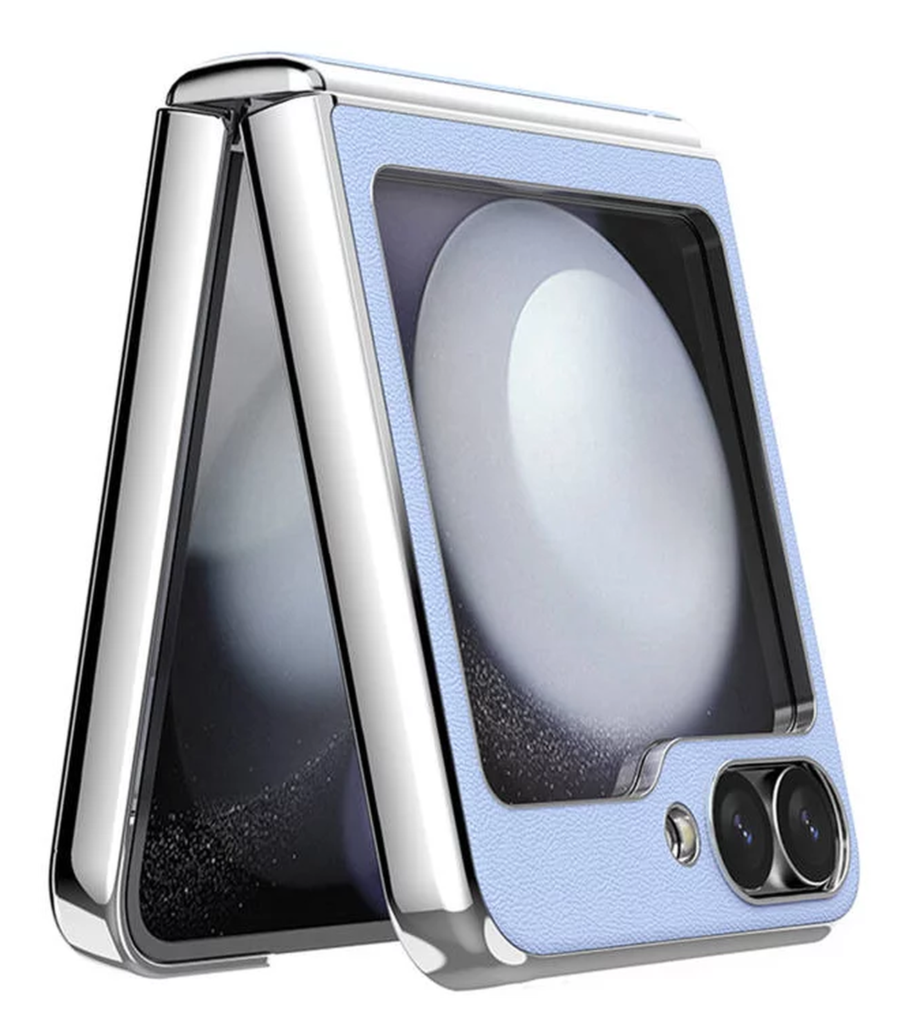 Nillkin Leather CamShield Samsung Z Flip 6 / 7 FE Hoesje met Camera Slider Paars afbeelding 5