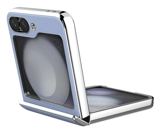 Nillkin Leather CamShield Samsung Z Flip 6 / 7 FE Hoesje met Camera Slider Paars afbeelding 1