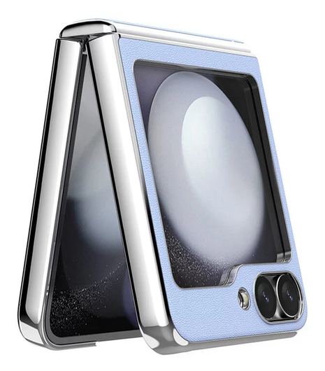 Nillkin Leather CamShield Samsung Z Flip 6 / 7 FE Hoesje met Camera Slider Paars afbeelding 5