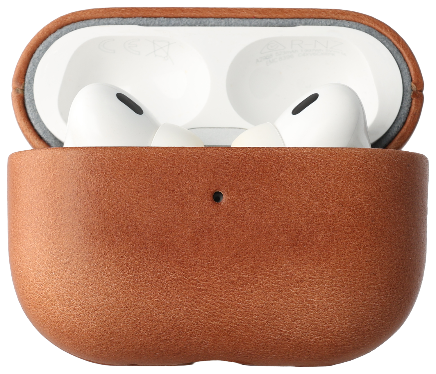 Rosso Deluxe Apple AirPods Pro 2 Hoesje Echt Leer Case Bruin afbeelding 1