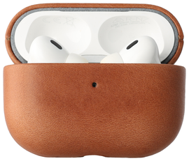 Rosso Deluxe Apple AirPods Pro 2 Hoesje Echt Leer Case Bruin