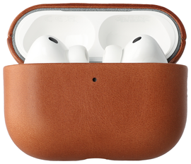 Rosso Deluxe Apple AirPods Pro 3 Hoesje Echt Leer Case Bruin afbeelding