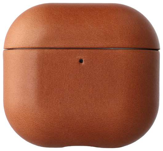 Rosso Deluxe Apple AirPods 4 Hoesje Echt Leer Case Bruin afbeelding 3