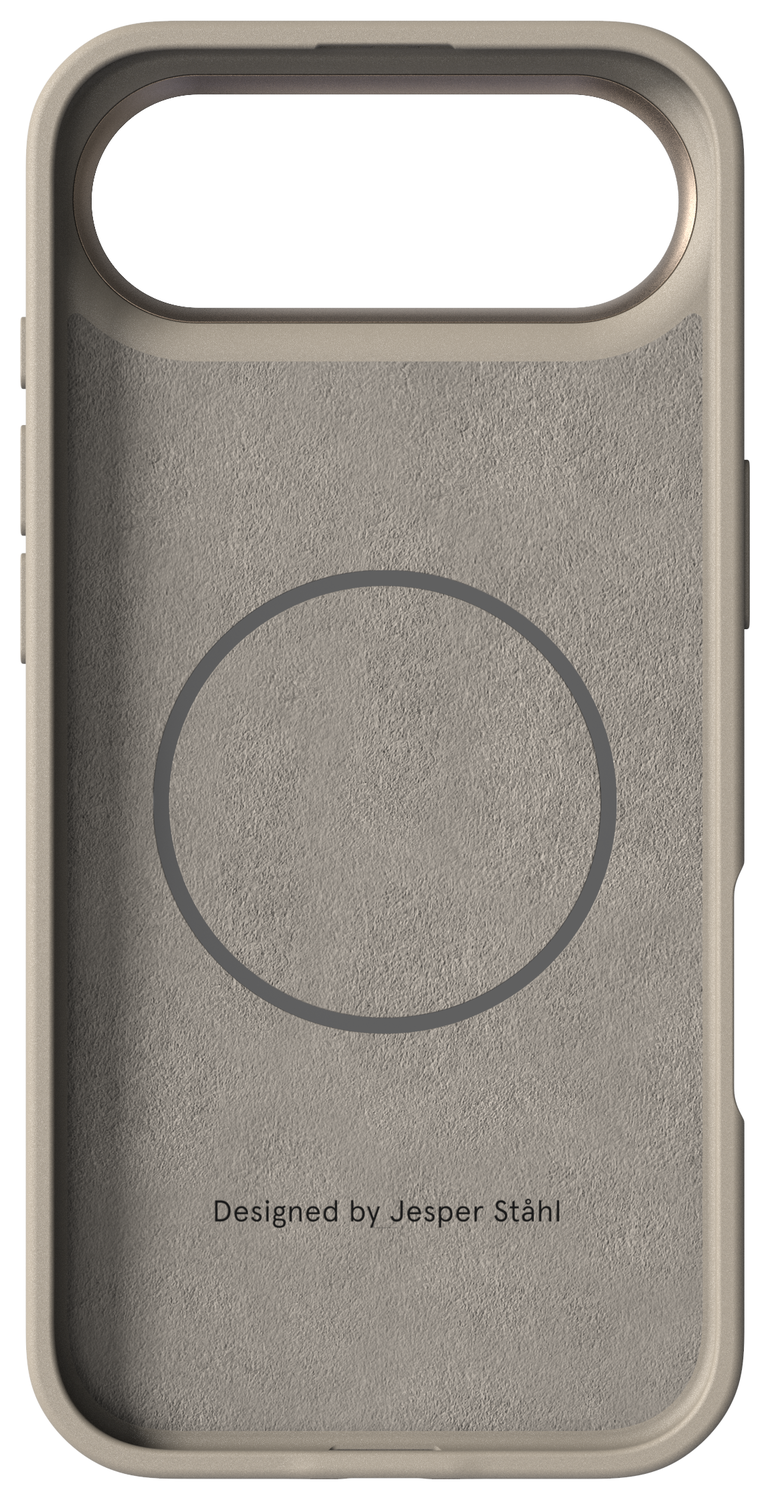 Nudient Bold Case Apple iPhone Air Hoesje Siliconen met MagSafe Beige afbeelding 4