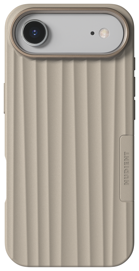 Nudient Bold Case Apple iPhone Air Hoesje Siliconen met MagSafe Beige afbeelding 1
