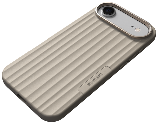 Nudient Bold Case Apple iPhone Air Hoesje Siliconen met MagSafe Beige afbeelding 2