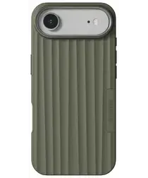 Nudient Bold Case Apple iPhone Air Hoesje Siliconen met MagSafe Groen afbeelding