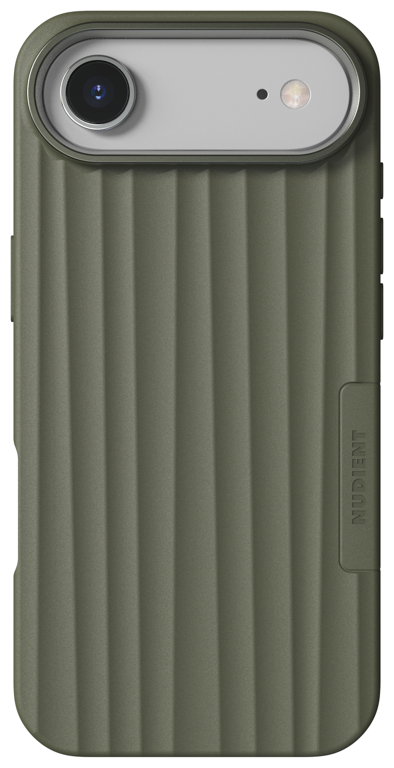 Nudient Bold Case Apple iPhone Air Hoesje Siliconen met MagSafe Groen afbeelding 1