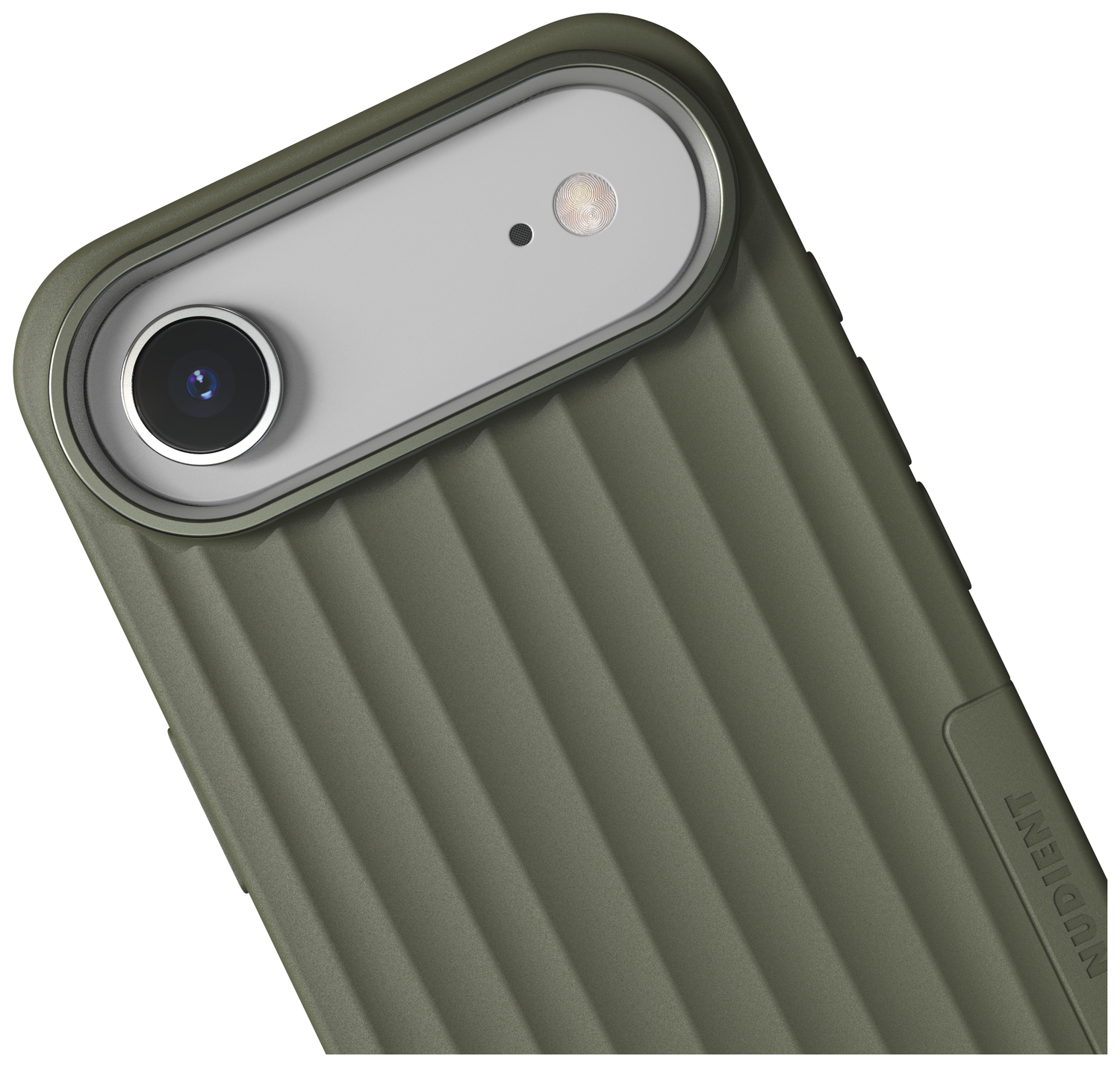 Nudient Bold Case Apple iPhone Air Hoesje Siliconen met MagSafe Groen afbeelding 3
