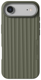 Nudient Bold Case Apple iPhone Air Hoesje Siliconen met MagSafe Groen afbeelding