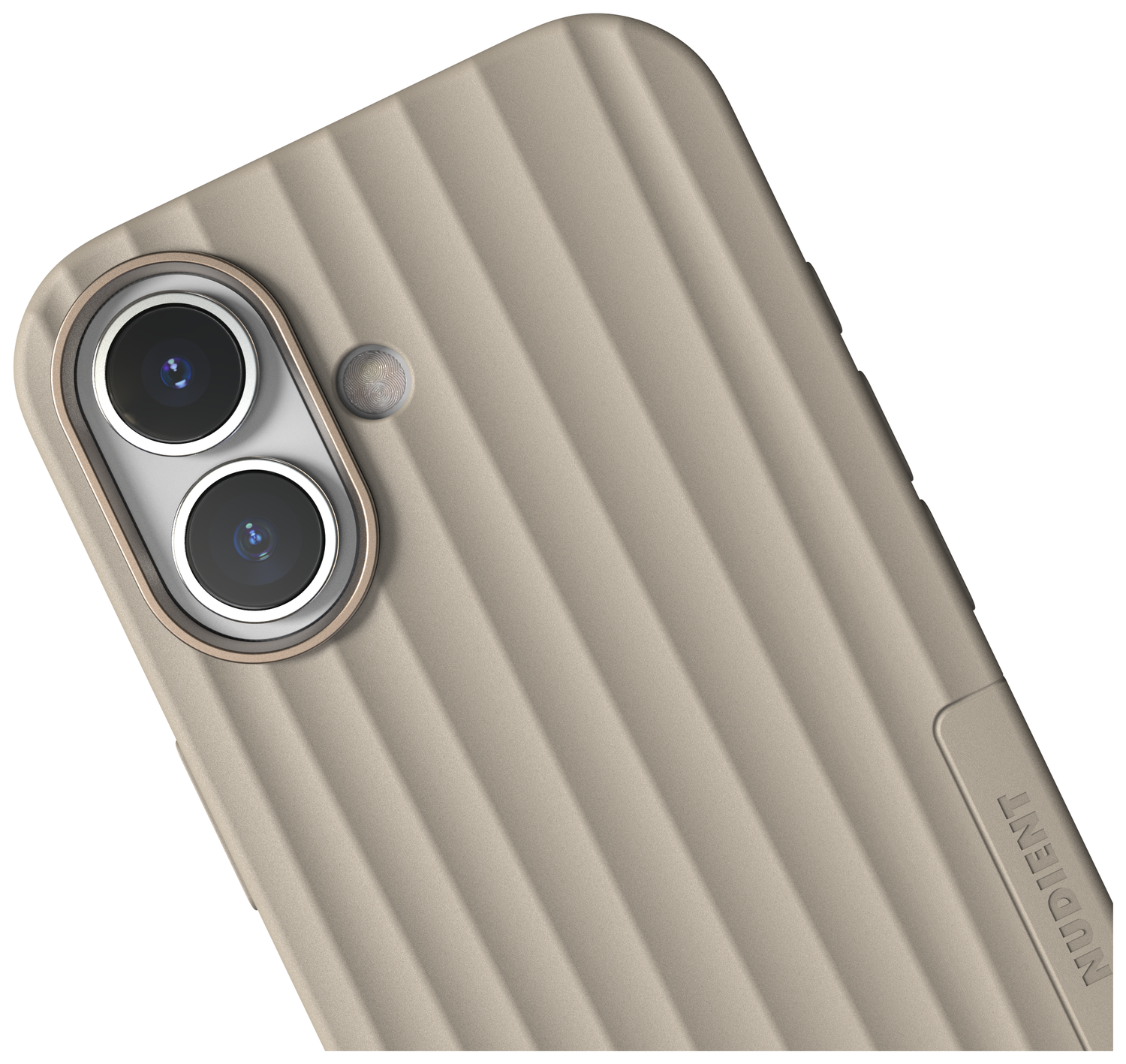 Nudient Bold Case Apple iPhone 17 Hoesje Siliconen met MagSafe Beige afbeelding 3