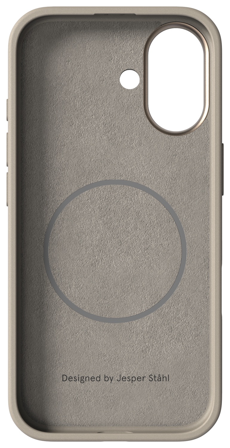 Nudient Bold Case Apple iPhone 17 Hoesje Siliconen met MagSafe Beige afbeelding 4