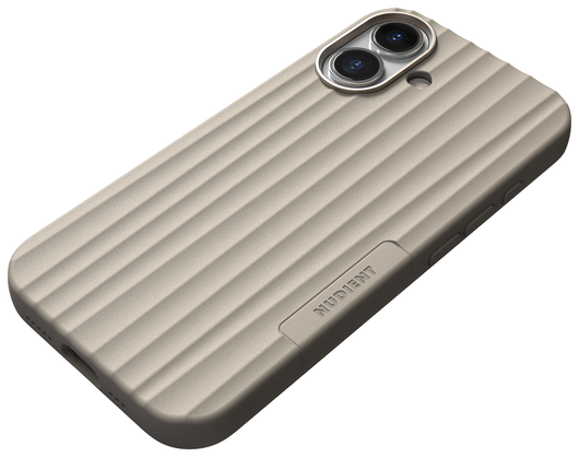 Nudient Bold Case Apple iPhone 17 Hoesje Siliconen met MagSafe Beige afbeelding 2