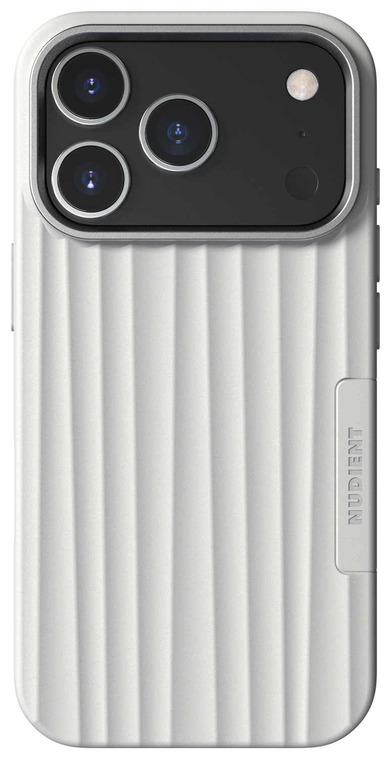 Nudient Bold Case Apple iPhone 17 Pro Hoesje Siliconen met MagSafe Wit afbeelding 1