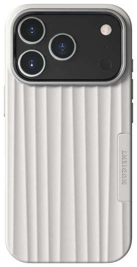 Nudient Bold Case Apple iPhone 17 Pro Hoesje Siliconen met MagSafe Wit afbeelding 1