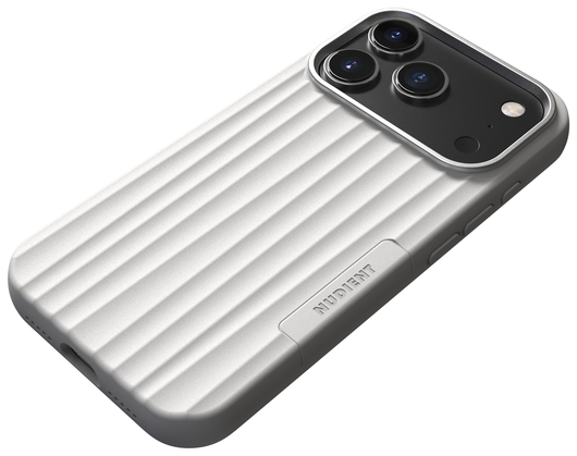 Nudient Bold Case Apple iPhone 17 Pro Hoesje Siliconen met MagSafe Wit afbeelding 2