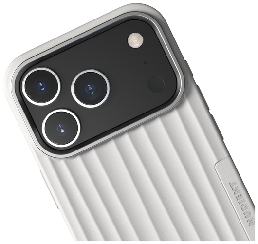 Nudient Bold Case Apple iPhone 17 Pro Hoesje Siliconen met MagSafe Wit afbeelding 3