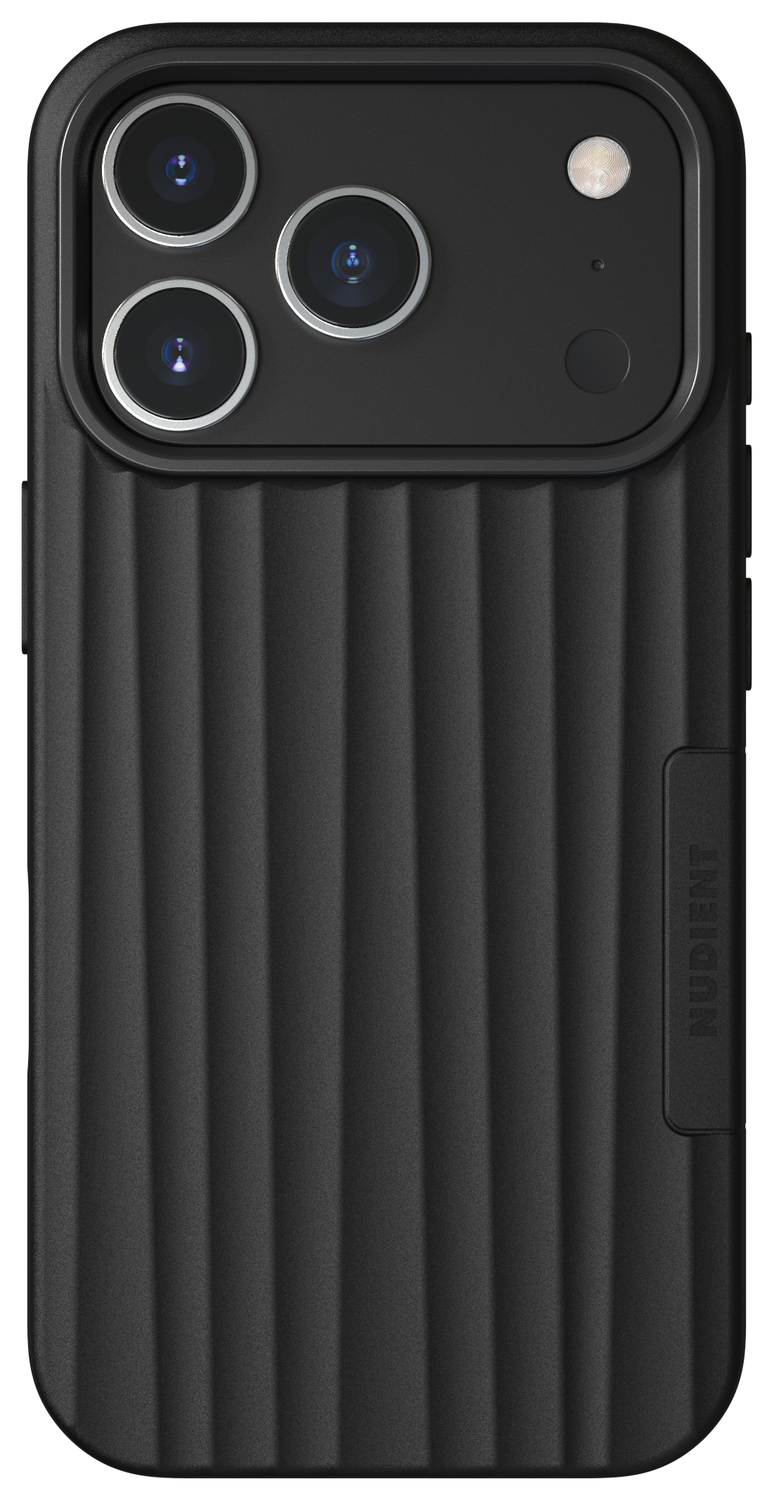 Nudient Bold Case Apple iPhone 17 Pro Hoesje Siliconen met MagSafe Zwart afbeelding 1