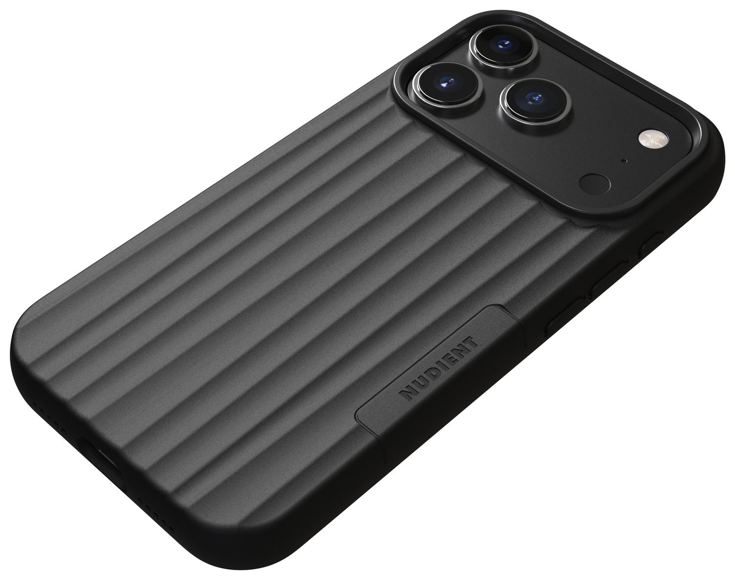 Nudient Bold Case Apple iPhone 17 Pro Hoesje Siliconen met MagSafe Zwart afbeelding 2