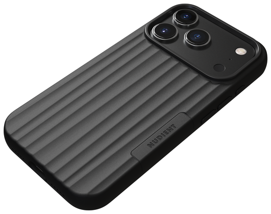 Nudient Bold Case Apple iPhone 17 Pro Hoesje Siliconen met MagSafe Zwart afbeelding 2