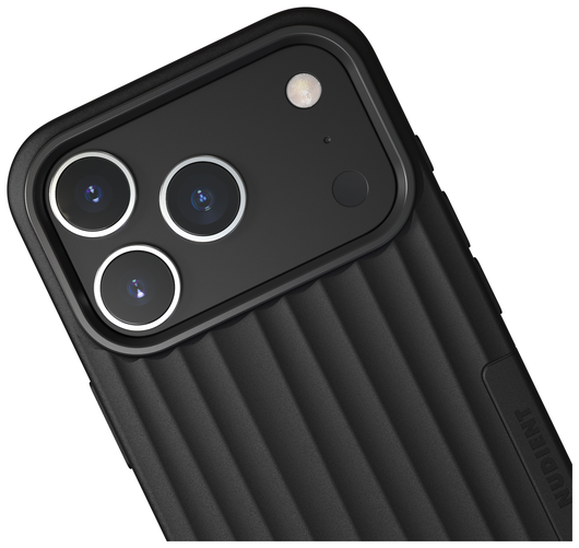 Nudient Bold Case Apple iPhone 17 Pro Hoesje Siliconen met MagSafe Zwart afbeelding 3