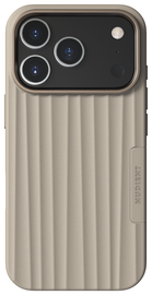 Nudient Bold Case Apple iPhone 17 Pro Hoesje Siliconen met MagSafe Beige afbeelding