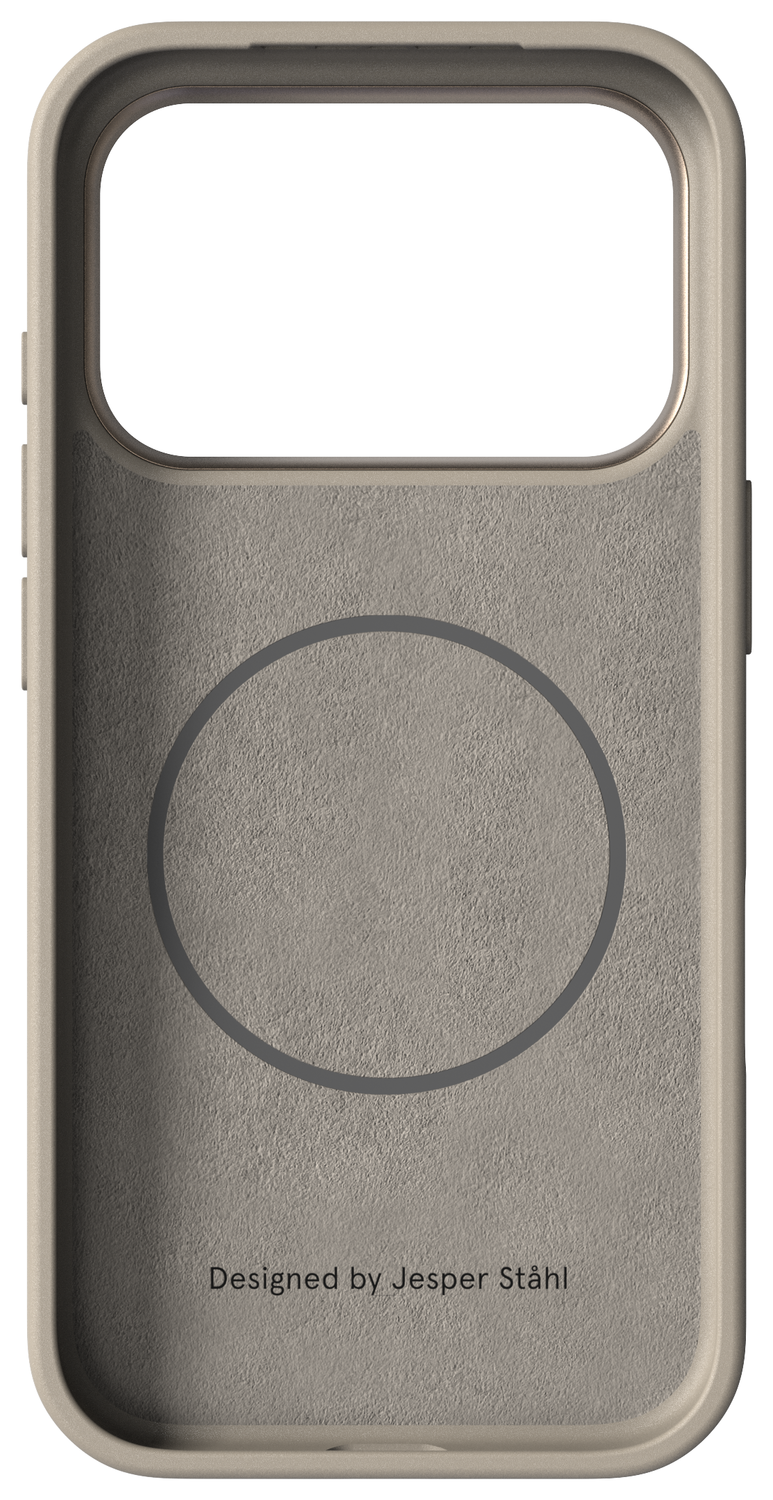 Nudient Bold Case Apple iPhone 17 Pro Max Hoesje Siliconen met MagSafe Beige afbeelding 4