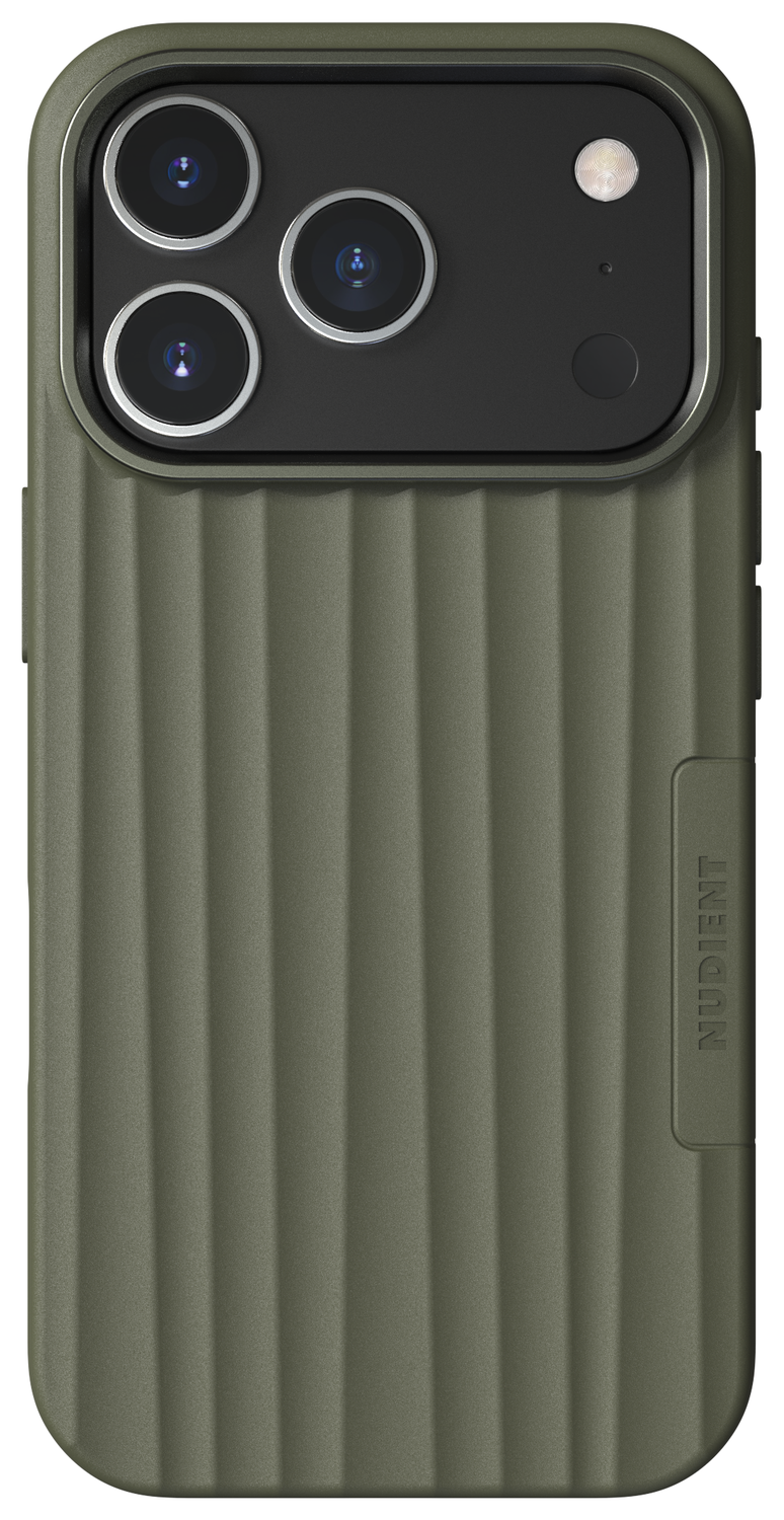 Nudient Bold Case Apple iPhone 17 Pro Hoesje Siliconen met MagSafe Groen afbeelding 1