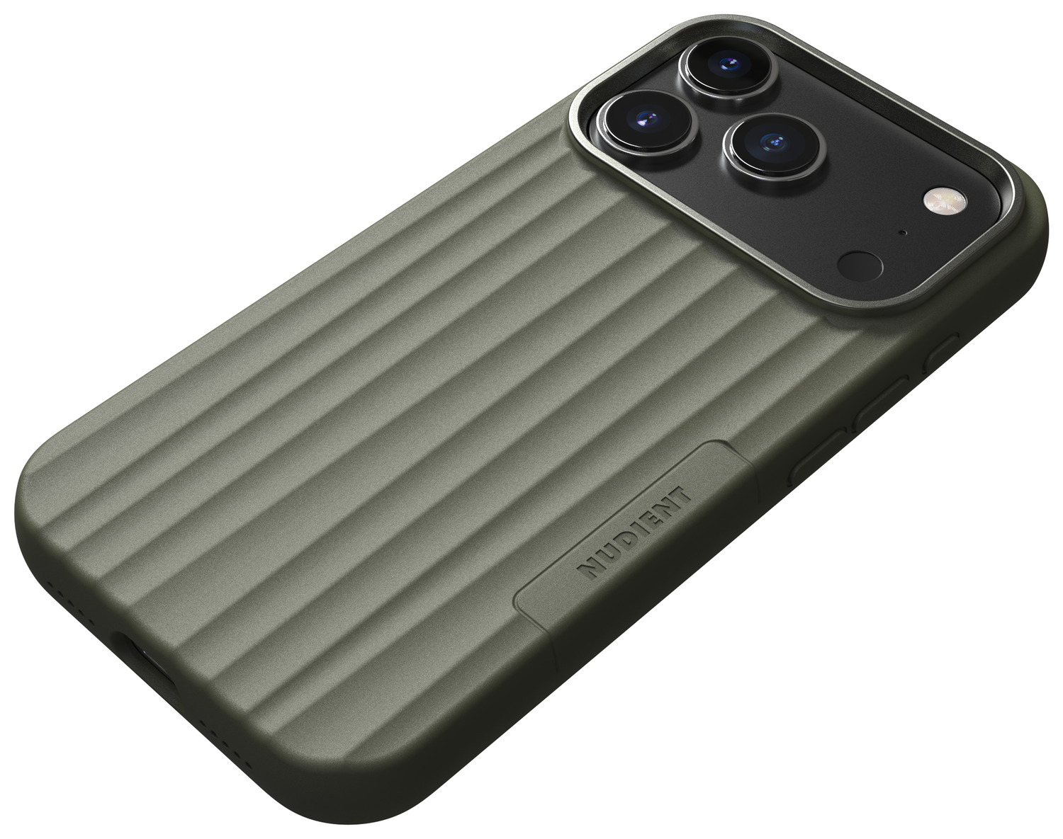 Nudient Bold Case Apple iPhone 17 Pro Hoesje Siliconen met MagSafe Groen afbeelding 2